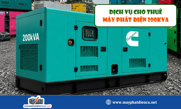 Cho thuê máy phát điện 200kva 
