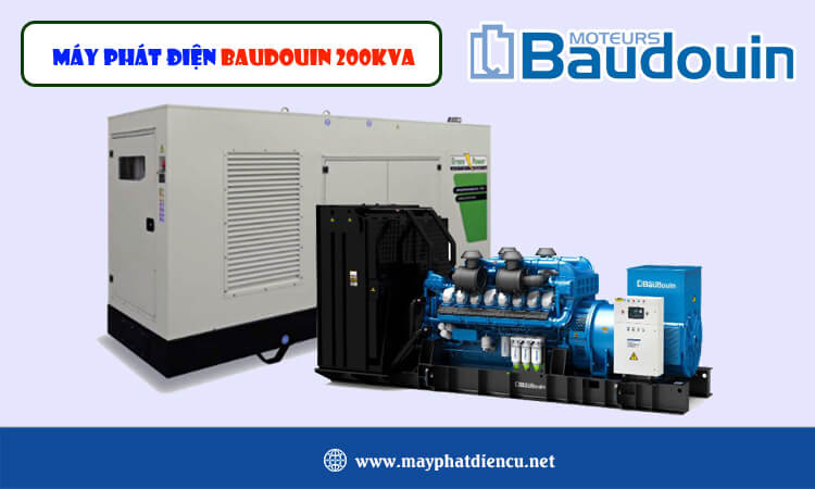 Máy phát điện Baudouin 200kva 