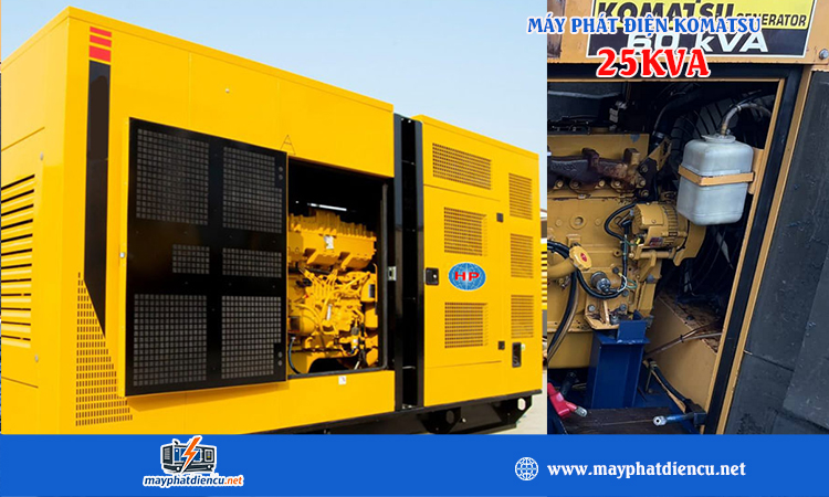 Máy phát điện Komatsu 25kva